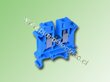 BORNE DE CONEXION 4.0mm2 COLOR AZUL - PE200041