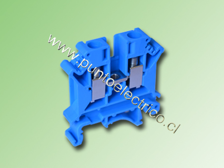 BORNE DE CONEXION 6.0mm2 COLOR AZUL - PE200042