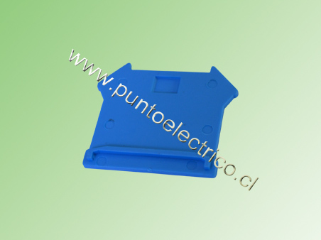 TAPA FINAL AZUL PARA BORNES DE 4 Y 6 mm2 - PE200048