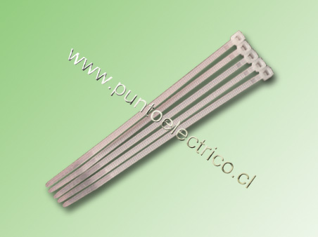 AMARRAS PLASTICAS BLANCAS 4,8 x 370mm-PE120113