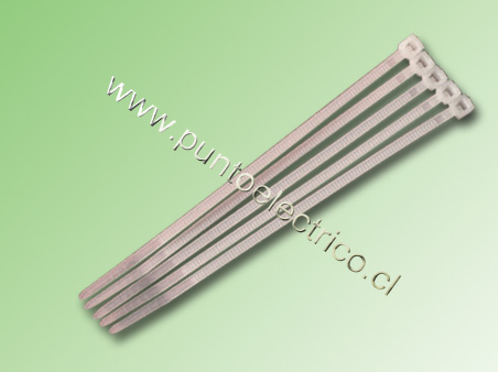 AMARRAS PLASTICAS BLANCAS 4,8 x 400mm-PE120115