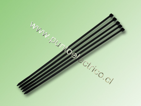 AMARRAS PLASTICAS NEGRAS 3,6 x 250mm-PE120136