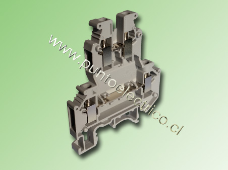 BORNE DE CONEXION DOBLE PISO 4mm2 - PE200015