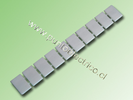 MARCA EN BLANCO PARA BORNE DE 10 y 16mm2 TIRA 10 UNIDADES - PE200023