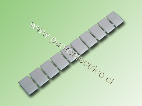 MARCA EN BLANCO PARA BORNE DE 6mm2 TIRA 10 UNIDADES - PE200022