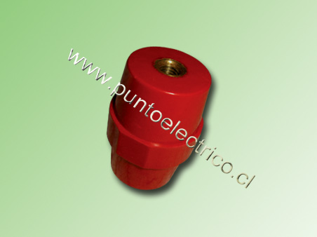 AISLADOR TIPO BARRIL 34/46x60mm ALTO, HILO M8 SM60 PE100207