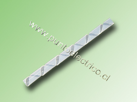 ESPIRAL PLASTICO 9.0mm Ø INT. ROLLO 10 MTS. SWB-12 - PE120208