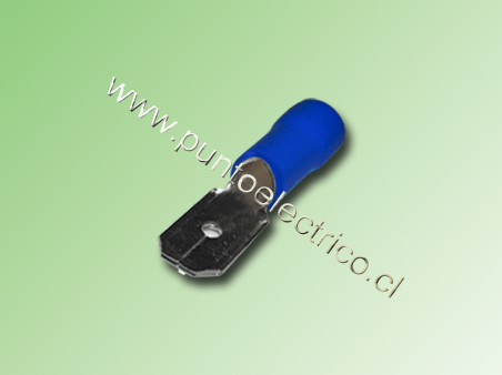 TERMINAL FASTON MACHO 16/14AWG AZUL AIS. PARCIAL 6,3MM-PE130158