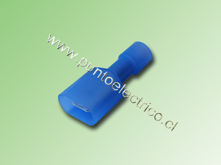 TERMINAL FASTON MACHO 16/14AWG AZUL AIS. COMPLETA 6,3MM-PE130159
