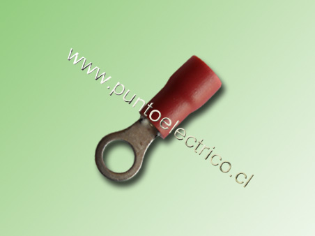 TERMINAL ANILLO 22/18 AWG COLOR ROJO PERF. 4.3mm - PE130170