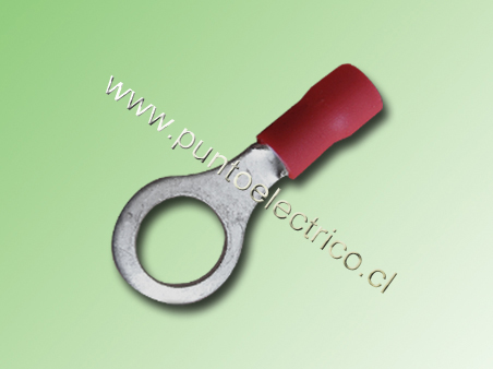TERMINAL ANILLO 22/18 AWG COLOR ROJO PERF. 8.3mm - PE130173