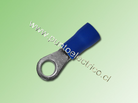 TERMINAL ANILLO 16/14 AWG COLOR AZUL PERF. 4.3mm - PE130176