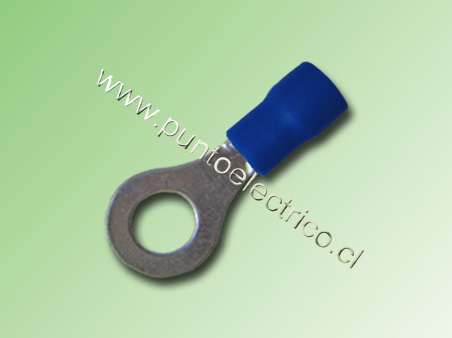 TERMINAL ANILLO 16/14 AWG COLOR AZUL PERF. 5.3mm - PE130177