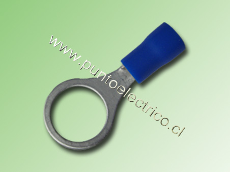 TERMINAL ANILLO 16/14 AWG COLOR AZUL PERF. 10.3mm - PE130180