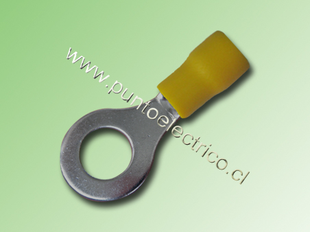 TERMINAL ANILLO 12/10 AWG COLOR AMARILLO PERF. 8.3mm - PE130185
