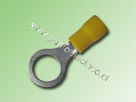 TERMINAL ANILLO 12/10 AWG COLOR AMARILLO PERF. 10.4mm - PE130186