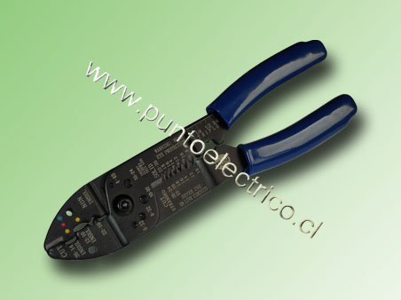 ALICATE MULTI USO, COMPRIMIR, CORTAR AISLACION Y CABLES-PE130435