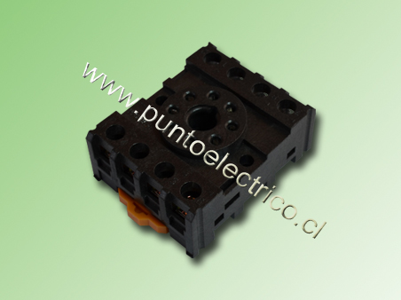 BASE RELE OCTAL COLOR NEGRO - PE140186