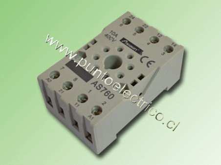 BASE RELE OCTAL COLOR GRIS - PE140188