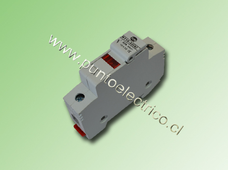 PORTA FUS SECC. A RIEL  DIN  C/INDIC 10,3x38mm  1P. 32Amp.- PE160215