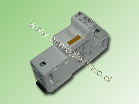 PORTA FUSIBLE SECCIONABLE A RIEL DIN 14x51mm. 63Amp. - PE160218