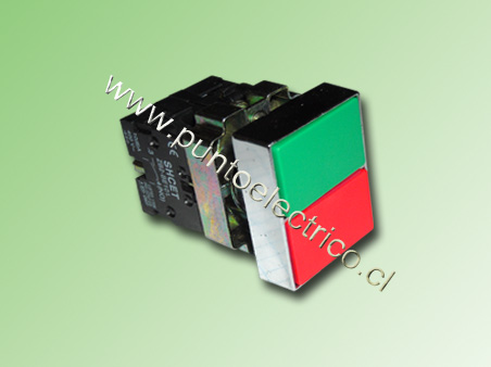 PULSADOR PARTIR PARAR 22mm 1NA 1NC - PE170209
