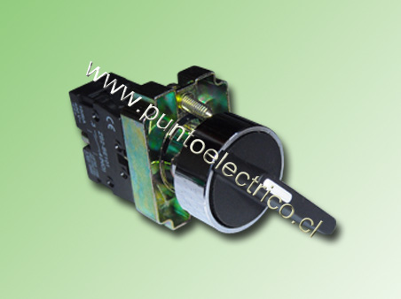 SELECTOR 2 POSICIONES FIJAS, MANETA LARGA 22mm 1NA PE170213