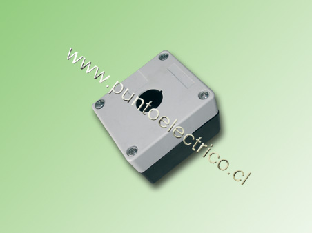 CAJA PVC 1 PERFORACION 22mm. - PE170271