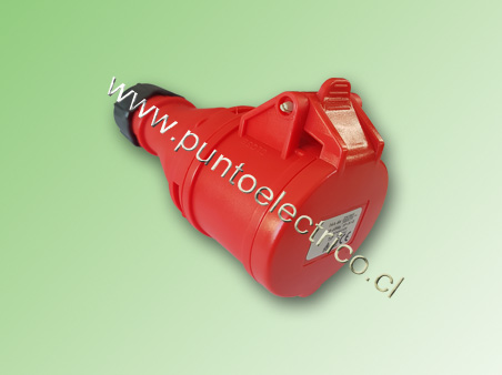 ENCHUFE HEMBRA VOLANTE 3P T 16Amp. 380VAC. IP44-PE200415