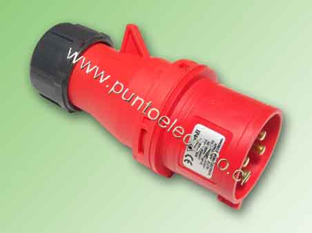 ENCHUFE MACHO VOLANTE 3P T 32Amp. 380VAC IP44 - PE200421