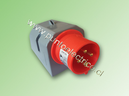 ENCHUFE MACHO SOBREPUESTO 3P T 32Amp. 380VAC. IP44 - PE200426