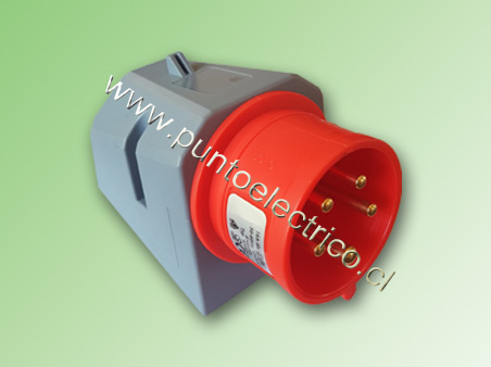 ENCHUFE MACHO SOBREPUESTO 3P N T 32Amp. 3810VAC. IP44 - PE200440