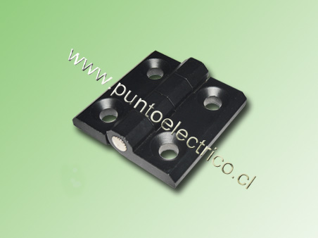 BISAGRA EXTERNA PLANA 40x40mm COLOR NEGRO PERFORACION 5,5mm-PE210021