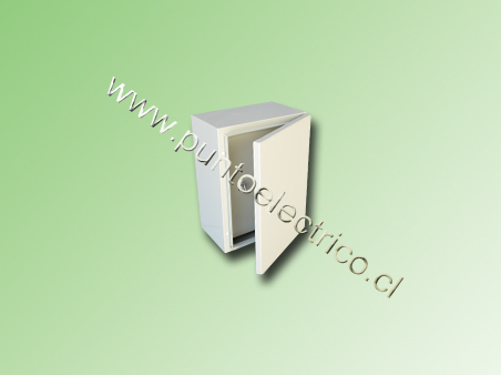 CAJA METALICA C/PUERTA INTERIOR 500x400x200mm RAL 7032  IP66- PE240047