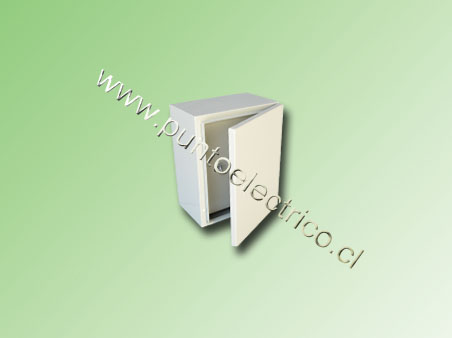 CAJA METALICA C/PUERTA INTERIOR 500x400x250mm RAL 7032  IP66- PE240048