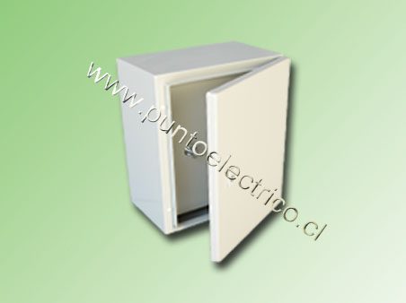 CAJA METALICA C/PUERTA INTERIOR 700x500x200mm RAL 7032  IP66 - PE240054