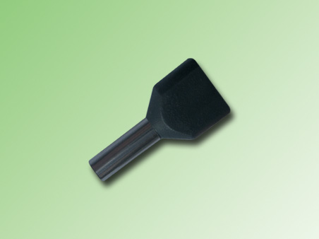 FERRULE AISLADO DOBLE 1,5mm COLOR NEGRO-PE130033