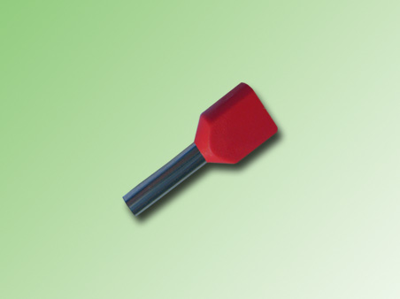 FERRULE AISLADO DOBLE 1,0mm2 COLOR ROJO-PE130031