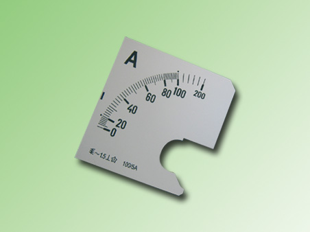 ESCALA AMPERMETRO 0-100Amp.AC 72x72mm - PE150472
