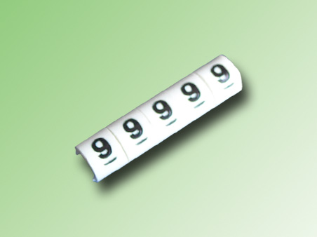 TIRA DE 1000 MARCAS PARA CABLE 16/14AWG N°9 - PE120409