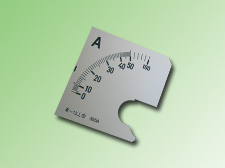 ESCALA AMPERMETRO 0-50Amp.AC 72x72mm - PE150469