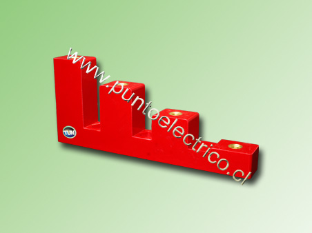 SOPORTE ESCALERA 4 POLOS P/BARRA 5x50mm HILO M10 LARGO 275mm  PE100526