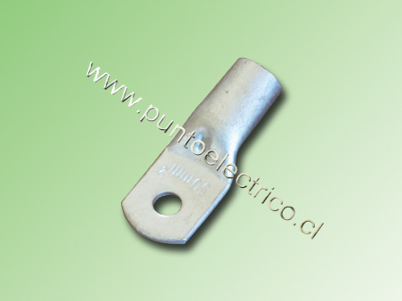 TERMINAL DESNUDO 50mm2 (1/0AWG) PERF. 6mm. Ø PE130247