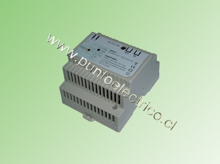 FUENTE RIEL DIN, INP. 88-264VAC OUTP. 12VDC 4,5Amp. PE140208