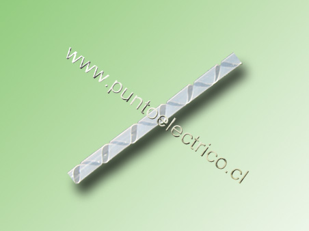 ESPIRAL PLÁSTICO 6,0mm Ø INT. ROLLO 10 MTS. SWB-08. PE120204