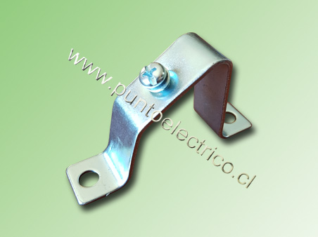 SOPORTE PARA RIEL DIN INCLINADO 30°. PE120310