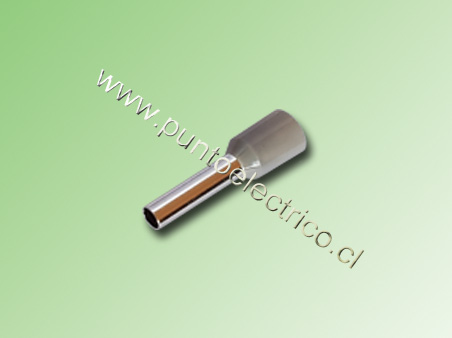 FERRULE AISLADO 2,5mm COLOR AZUL LARGO 10mm. PE130018