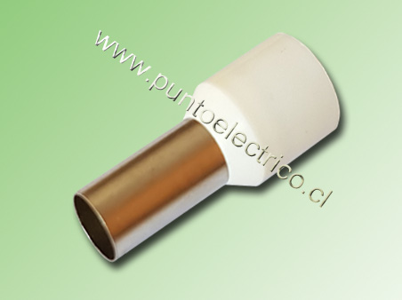FERRULE AISLADO 16mm COLOR BLANCO. PE130024