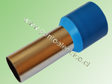 FERRULE AISLADO 50mm COLOR AZUL LARGO 25mm. PE130030