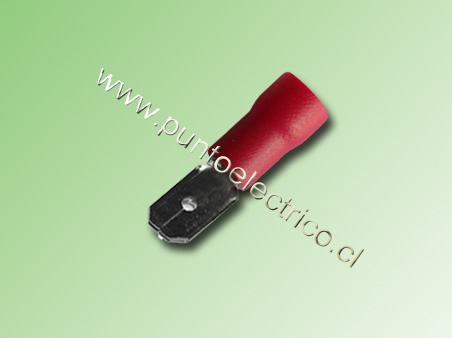 TERMINAL FASTON MACHO ROJO (22/18AWG). PE130151